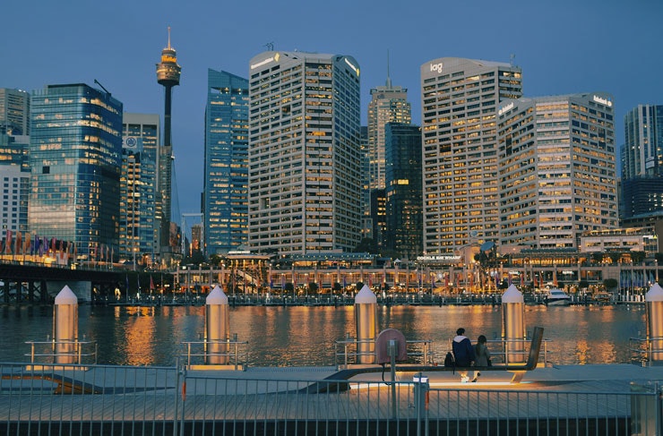 Darling Harbour at night